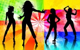 Wallpapersxl Dancing Woman Four Attractive Women Slim Dance Wildly 861282 2560x1600